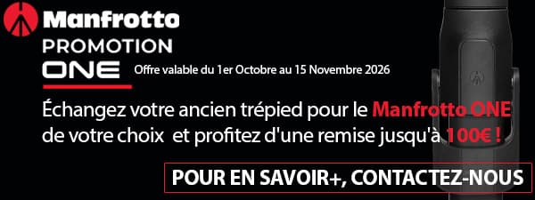 Manfrotto Offre de Reprise du 01/10 au 15/11/26